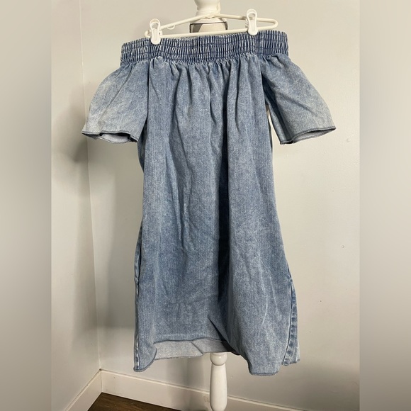 bimba y lola denim dress Karina Grimaldi Lola Denim Mini Dress in Blue